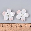 Flower Acrylic Bead Caps SACR-T017-51B-4