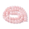 Natural White Jade Imitation Pink Opal Beads Strands G-I299-F05-8mm-2
