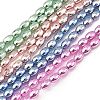 Electroplated Synthetic Non-magnetic Hematite Beads Strands G-C248-I01-5x3mm-1