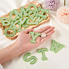 Alphabet Resin Rhinestone Patches DIY-TAC0005-45G-6