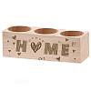 3 Hole Wood Candle Holders DIY-WH0375-003-1