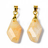 Natural Topaz Jade Pendants G-Q998-008G-2