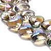 Electroplate Glass Beads Strands EGLA-B008-01A-HR02-2