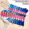 12 Skeins 6-Ply Polycotton(Polyester Cotton) Embroidery Floss DIY-CY0002-94D-6