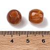 Opaque Resin European Beads RESI-F073-15-3