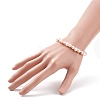 Natural Pearl Beaded Slider Bracelet for Women BJEW-JB08330-02-3