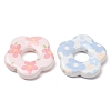 Printed Opaque Acrylic Beads AC-CBAE647-04-2