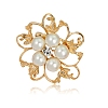 Exquisite ABS Plastic Pearl Flower Brooch PW-WG27627-02-1