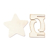 Star Wooden Mini Chalkboard Signs AJEW-M035-08-2