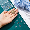 28Pcs 2 Colors 201 Stainless Steel Clip-on Earring Settings STAS-DC0016-90-3