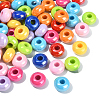 Opaque Acrylic European Beads FIND-CJC0003-66-3