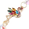 Alloy Rhinestones & Glass Charm Suncatchers HJEW-E013-01G-C-3