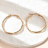 Ion Plating(IP) 304 Stainless Steel Hoop Earrings EJEW-L215-29G-4