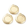 Brass Locket Pendants KK-P199-05G-1