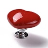 Heart-shaped Porcelain Cabinet Door Knobs LS-FIND-Z004-16D-2