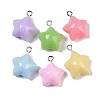 Opaque Resin Pendants RESI-H162-07P-02-1