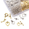 Tibetan Style Alloy Toggle Clasps PALLOY-TA0001-89-RS-17