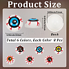 48Pcs 6 Colors Plastic Craft Eye DIY-GF0013-64-2