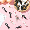 32Pcs 2 Colors POM Plastic Swivel Clasps FIND-SC0017-04-5