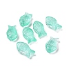 Transparent Spray Painted Glass Beads X1-GLAA-I050-10C-1