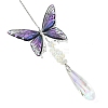 Teardrop Glass Crystal Suncatcher HJEW-JM04953-2