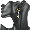 4 Styles Marine Theme 202 Stainless Steel Hoop Earrings EJEW-JE07004-3