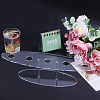 Transparent Acrylic Ice Cream Cone Display Stands ODIS-WH0106-01-3