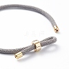 Braided Nylon Cord Bracelet Making MAK-A017-D01-01G-3
