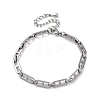 304 Stainless Steel Mariner Link Chains Bracelets BJEW-K265-05P-4