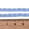 Electroplate Imitation Jade Glass Beads Strands EGLA-Q132-03A-B04-4