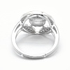 925 Sterling Silver Finger Ring Components STER-E060-84P-3