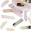 HOBBIESAY 20Pcs Natural Mixed Quartz Pendants FIND-HY0001-27-1