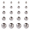 Mega Pet Round 304 Stainless Steel Beads STAS-MP0001-01P-2