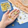 50Pcs 2 Colors Brass Butterfly Clutches Pin Backs KK-CJ0002-54-4