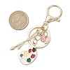 Painter's Palette Alloy Enamel Keychain KEYC-JKC01074-3