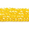 Transparent Electroplate Glass Beads Strands LS-EGLA-A039-T3mm-A22-1