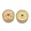 Brass Enamel Beads KK-B023-02G-D-2