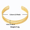 Elegant and Stylish Design Hollow 304 Stainless Steel Cuff Bangles for Women RF1630-2-1