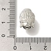 Buddha Head Rack Plating Brass Micro Pave Clear Cubic Zirconia Beads KK-U019-12P-3