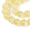 Transparent Half Spray Painted Glass Beads Strands LS-GLAA-Q110-02A-01-3