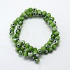 Handmade Evil Eye Lampwork Round Bead Strands LAMP-L055-8mm-11-2