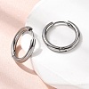 316F Stainless Steel Hoop Earrings EJEW-D341-01A-P-2