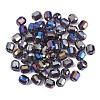 Electroplate Column Glass Beads EGLA-A043-02-AB15-1