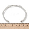 304 Stainless Steel Open Cuff  Bangles for Women BJEW-R019-03P-01-5