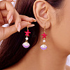 Alloy Plastic Imitation Pearl Dangle Earrings FS-WGA0CA5-05-1