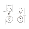 Iron Alloy Lobster Claw Clasp Keychain KEYC-D016-S-3