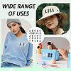 52Pcs 2Bags 2 Colors Computerized Embroidery Cloth Iron On/Sew On Patches DIY-FG0009-86-5