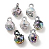 UV Plating Rainbow Iridescent Acrylic Pendants OACR-P010-19B-1