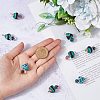 SUPERFINDINGS 8Pcs 4 Colors Handmade Polymer Clay Pendants CLAY-FH0001-21-3