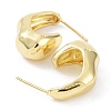 Rack Plating Brass Twist Teardrop Stud Earrings EJEW-B027-13G-2